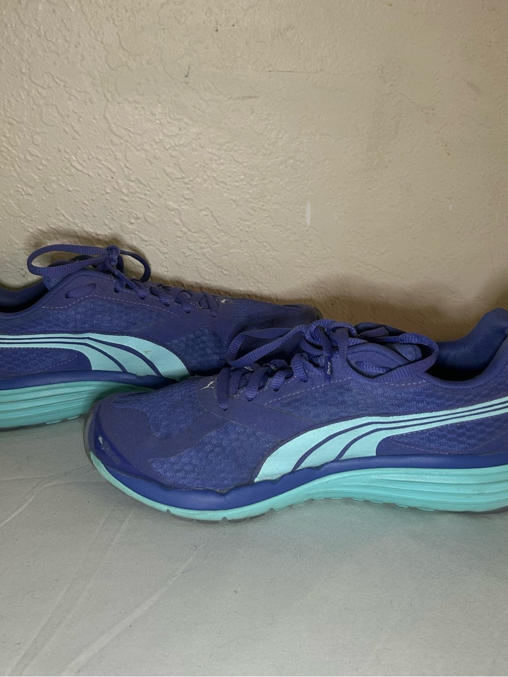 Puma Women's Purple with Teal Accent Athletic Sneakers